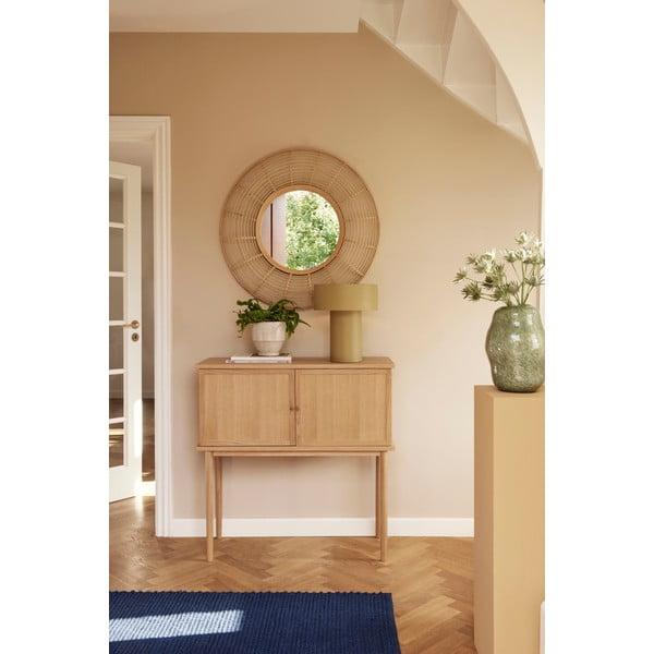 Dulap în culoare naturală cu aspect de lemn de stejar 90x90 cm Dash – Hübsch-image-1