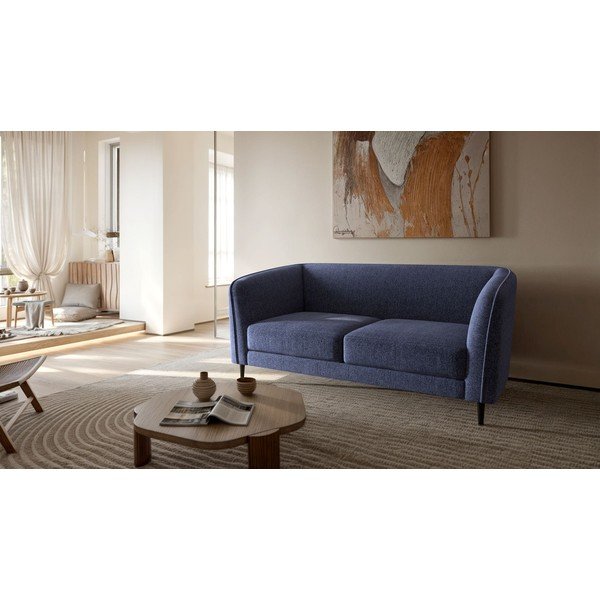 Canapea albastru-închis 160 cm Galbe – Ghado-image-2