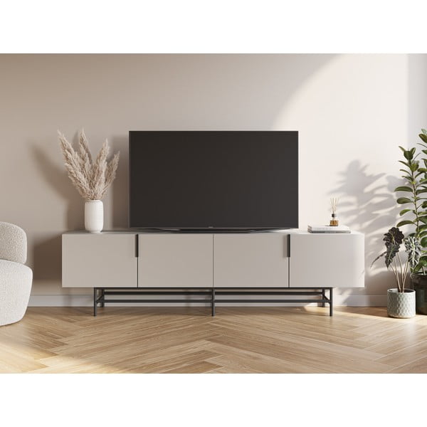 Comodă TV crem 200x54,5 cm Eldia – Marckeric-image-1