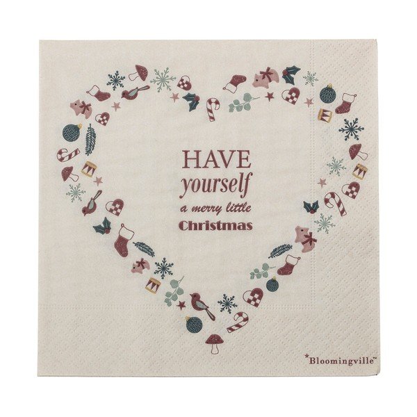 Șervețele 20 buc. din hârtie 33x33 cm Paia – Bloomingville