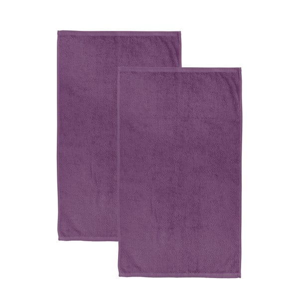 Prosoape mov 2 buc. din bumbac cu uscare rapidă, din frotir 90x140 cm Quick Dry – Catherine Lansfield