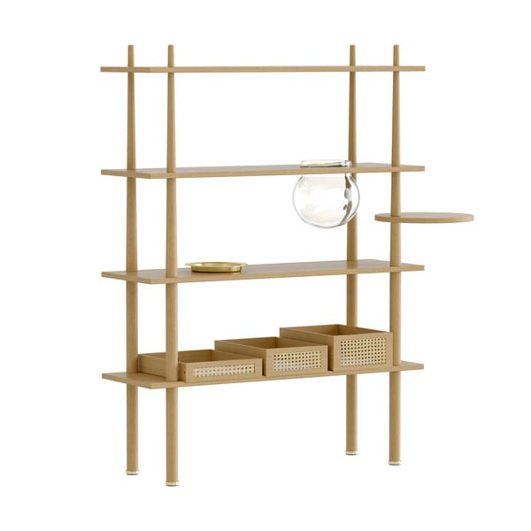 Componentă pentru un sistem modular de rafturi în culoare naturală cu aspect de lemn de stejar 35x18 cm Stories – UMAGE-image-1