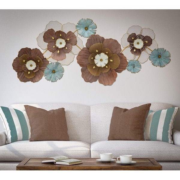 Decorațiune suspendată metalică Mauro Ferretti Flower Opas, 154 x 66 cm-image-1