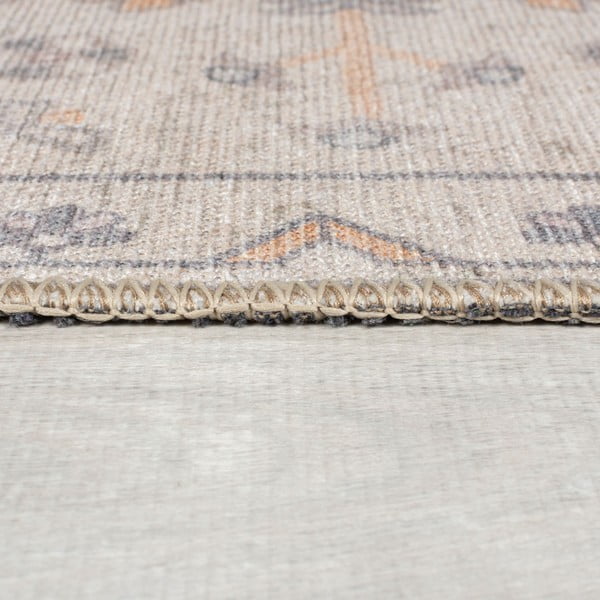 Covor tip traversă crem lavabil 60x230 cm Teo Traditional – Flair Rugs-image-4