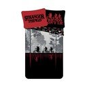 Lenjerie de pat pentru copii din bumbac pentru pat de o persoană 140x200 cm Stranger Things "Upside Down" – Jerry Fabrics