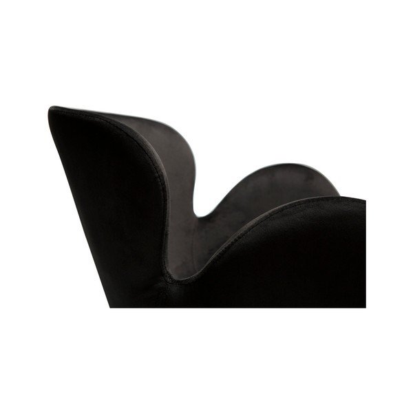 Scaun de sufragerie negru cu cotiere tapițat Gaia – DAN-FORM Denmark-image-4