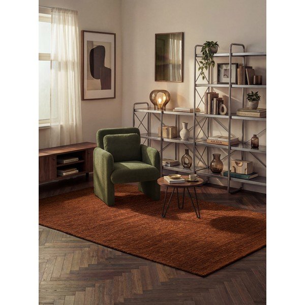 Covor maro țesut manual din lână 160x230 cm Bexley Woolwich – Ted Baker-image-1