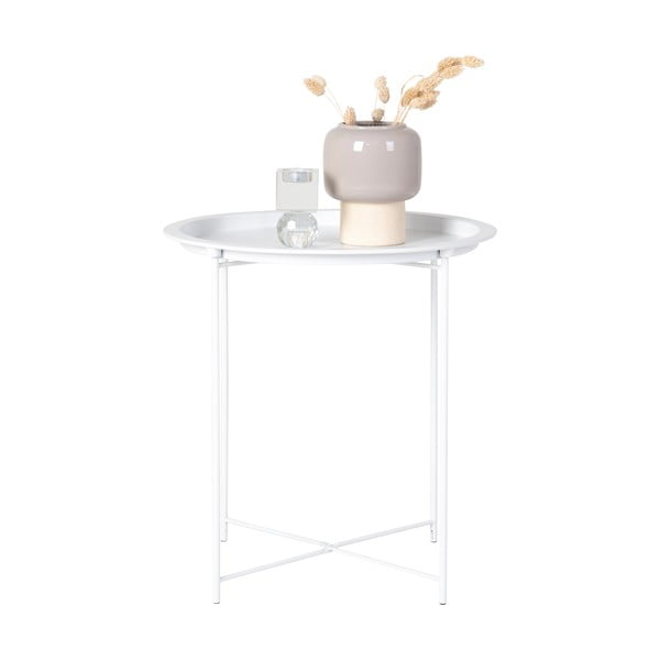 Măsuță auxiliară rotundă din metal ø 47 cm Bastia – House Nordic-image-2
