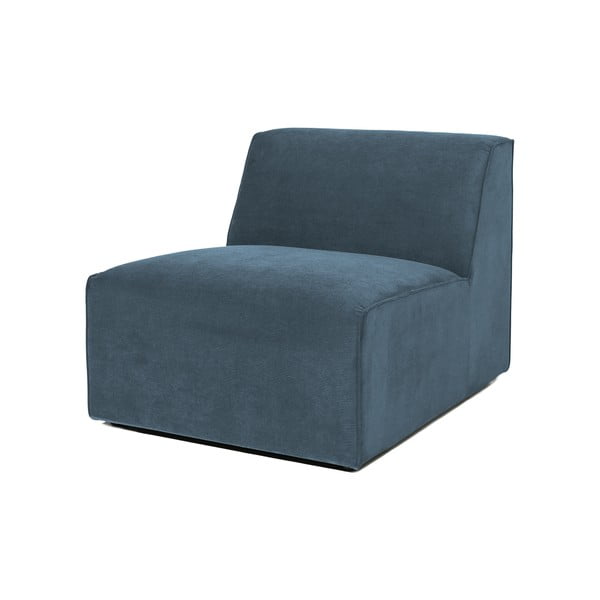 Modul pentru canapea albastru cu tapițerie din catifea reiată  (de mijloc) Sting – Scandic-image-1