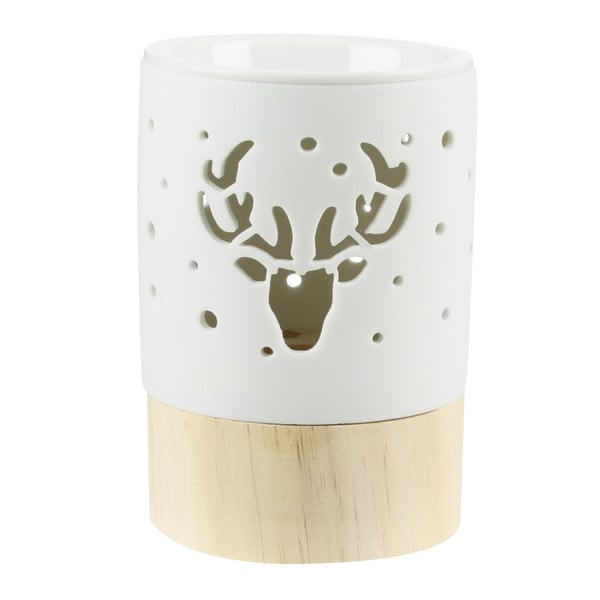 Sfeșnic din ceramică cu suport din lemn Le Studio Deer Burner