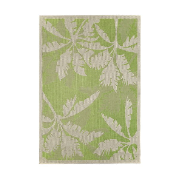 Covor adecvat pentru exterior Floorita Palms Green, 160 x 230 cm, verde - bej