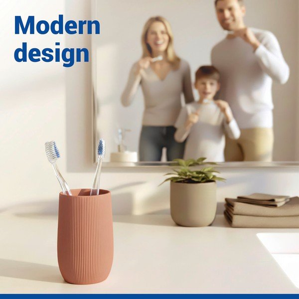 Suport pentru periuța de dinți maro din ceramică Fablo – Wenko-image-2