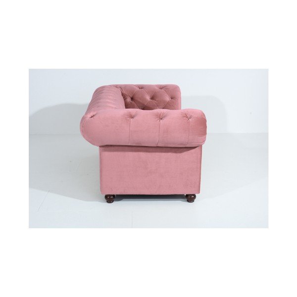 Canapea Max Winzer Orleans Velvet, 196 cm, roz-image-4