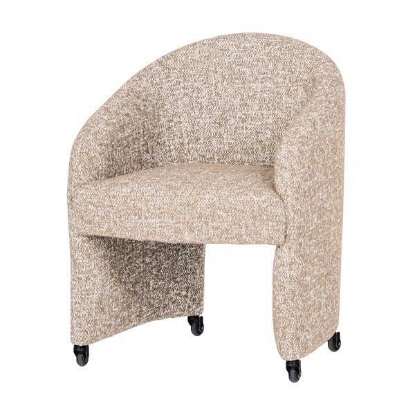 Scaun de birou bej tapițat Cordo – WOOOD