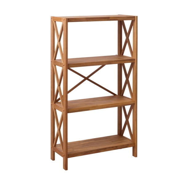 Etajeră în culoare naturală din lemn de stejar 70x124 cm X-Shelf – Unique Furniture-image-2