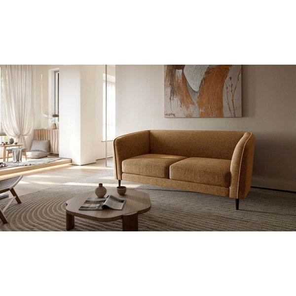 Canapea galbenă 160 cm Galbe – Ghado-image-2