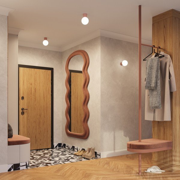 Plafonieră maro deschis cu abajur din sticlă ø 12 cm Orbital – Sollux-image-4