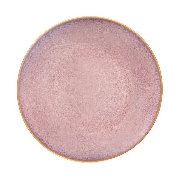 Farfurie roz din ceramică ø 27 cm Glaze – Orion