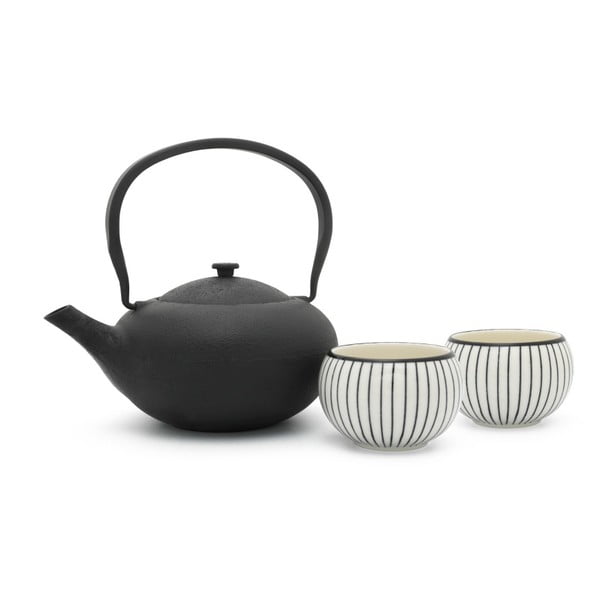 Set pentru ceai alb/negru din porțelan/din fontă Shanxi – Bredemeijer