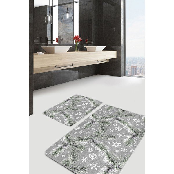 Covorașe de baie gri 2 buc. 60x100 cm – Mila Home
