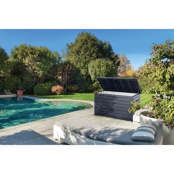 Cutie de depozitare pentru grădină gri antracit din plastic Ontario – Keter-image-3