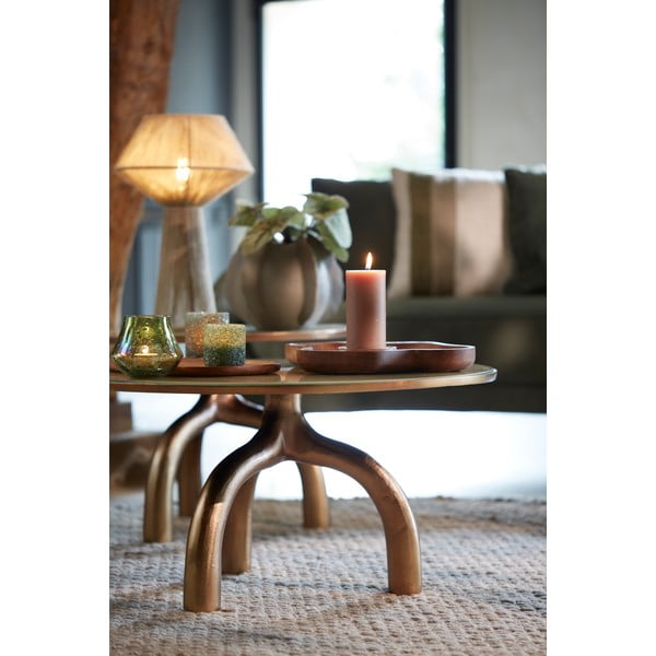 Sfeșnic pentru lumânări pastilă din sticlă Morita – Light & Living-image-2