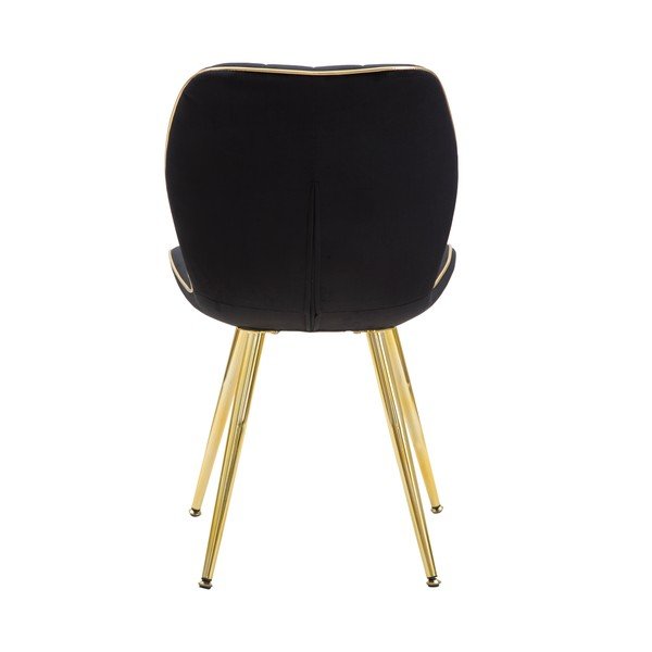 Set 2 scaune tapițate de dining Mauro Ferretti Paris, negru-image-4