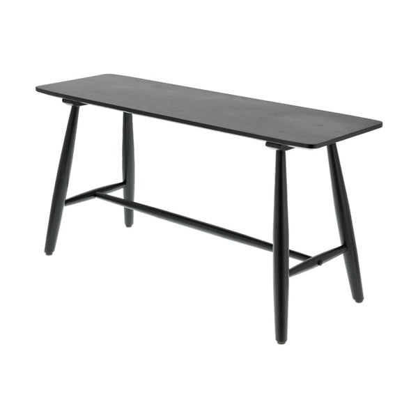 Masă consolă neagră din stejar 90x28 cm Bast - Villa Collection-image-1