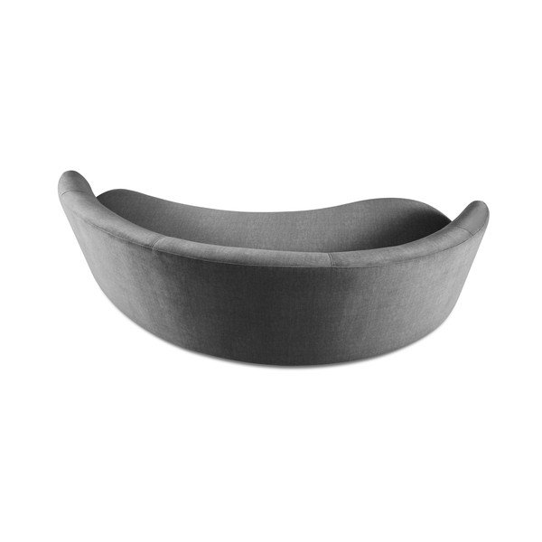 Canapea asimetrică din catifea Mazzini Sofas Debbie, colț stânga, gri-image-3