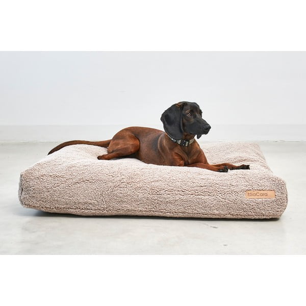 Saltea bej pentru câini din material bouclé 120x90 cm Senso Greige L – MiaCara-image-1