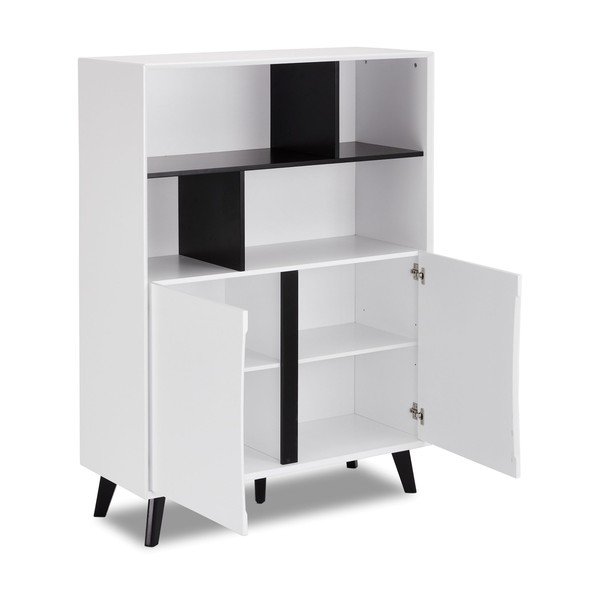 Bibliotecă albă 100x140 cm Lyon – Furnhouse-image-3