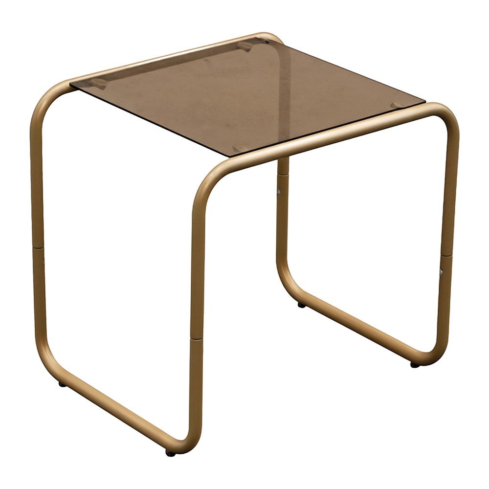 Măsuță auxiliară cu blat din sticlă 40x50 cm Ventana – Leitmotiv