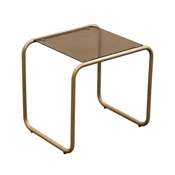 Măsuță auxiliară cu blat din sticlă 40x50 cm Ventana – Leitmotiv