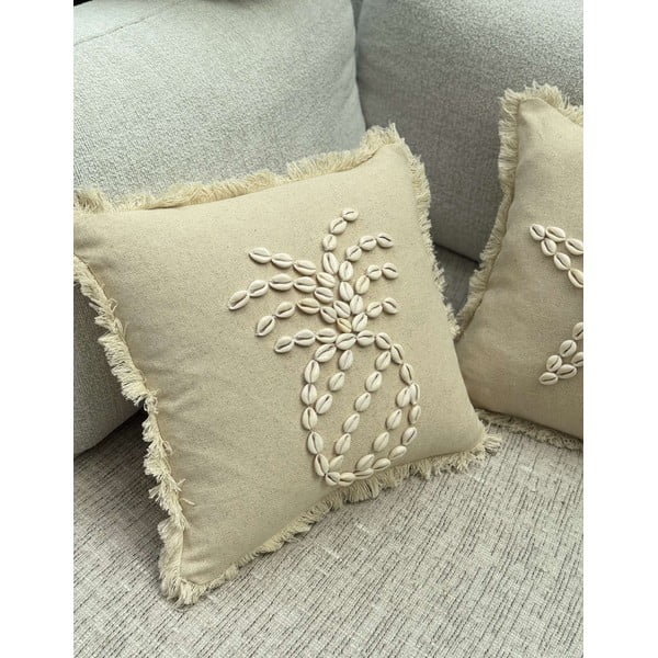 Față de pernă din bumbac 43x43 cm Seashells – Mioli Decor-image-4