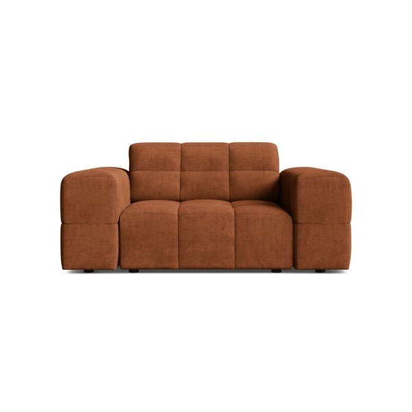 Fotoliu teracotă cu tapițerie din chenille Chicago – Cosmopolitan Design-image-1