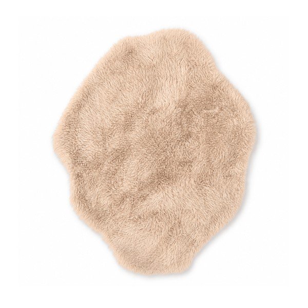 Covor pentru copii în culoare naturală deschisă 90x120 cm Mammoth – Meowbaby