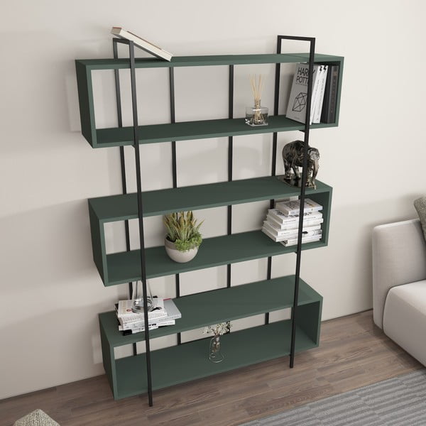 Bibliotecă verde 120x180 cm Bruti – Kalune Design-image-1