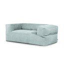 Fotoliu bean bag verde mentă cu tapițerie din catifea reiată Sofa MooG – SLOWDOWN