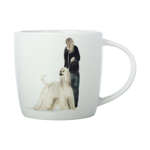 Cană albă din porțelan 400 ml Best Furry Friends – Maxwell & Williams