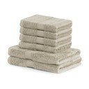 Set 6 prosoape DecoKing Bamby Beige, bej