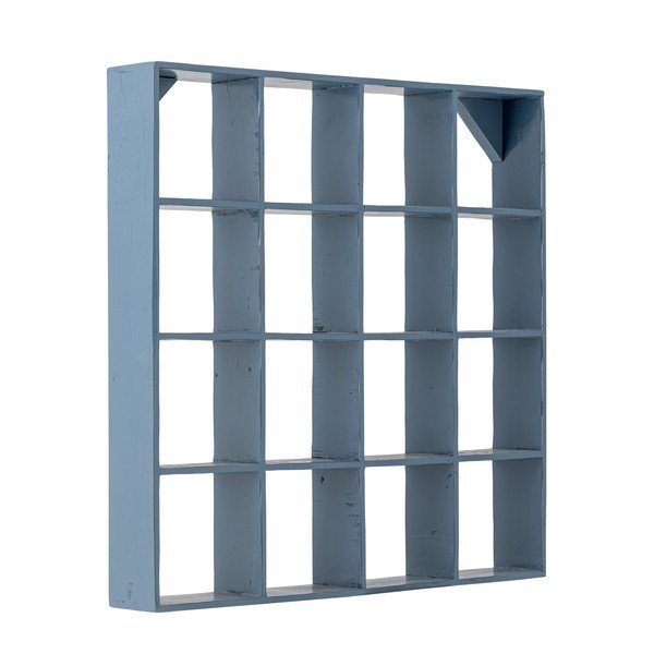 Raft albastru etajat din lemn reciclat 70 cm Bekka – Bloomingville-image-3