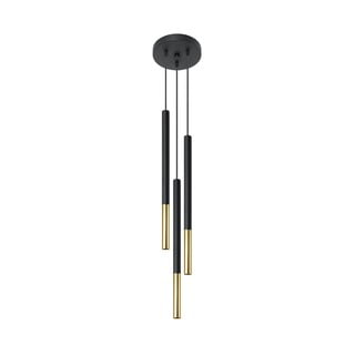 Lustră Nice Lamps Asarot Chrome, negru-auriu