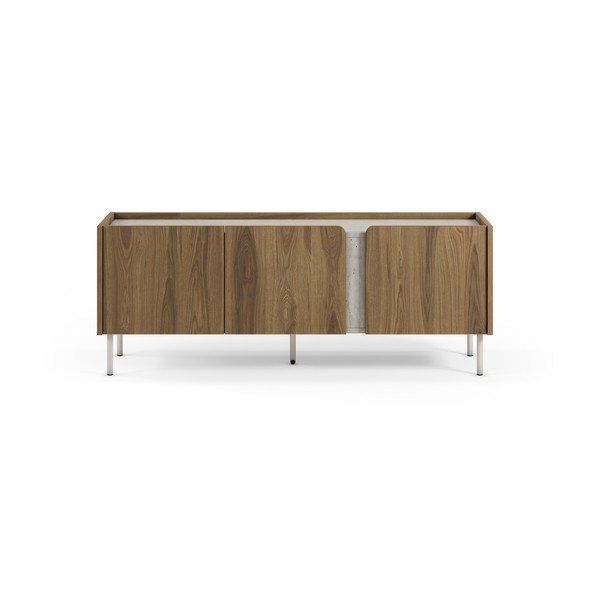 Comodă TV în culoare naturală cu aspect de lemn de stejar 140x54x35,5 cm Lucile – Marckeric