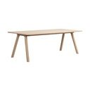 Masă de dining extensibilă din lemn de stejar 95x220 cm Clapperton – Rowico
