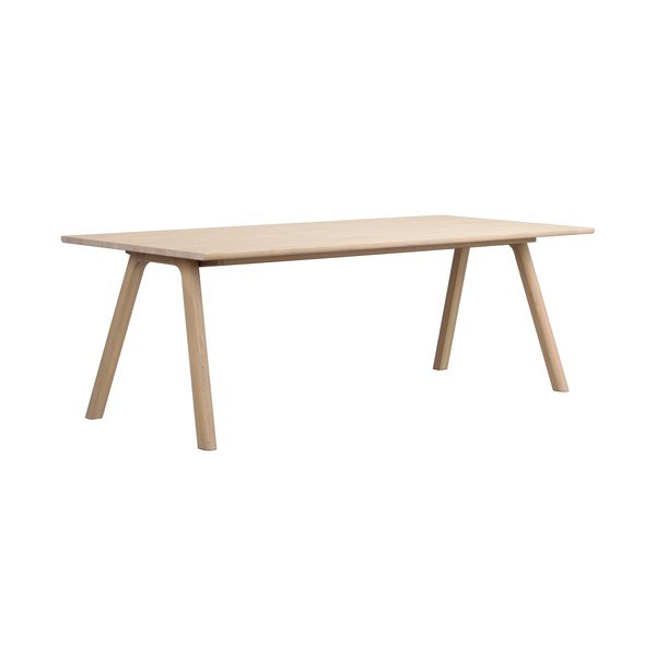 Masă de dining extensibilă din lemn de stejar 95x220 cm Clapperton – Rowico