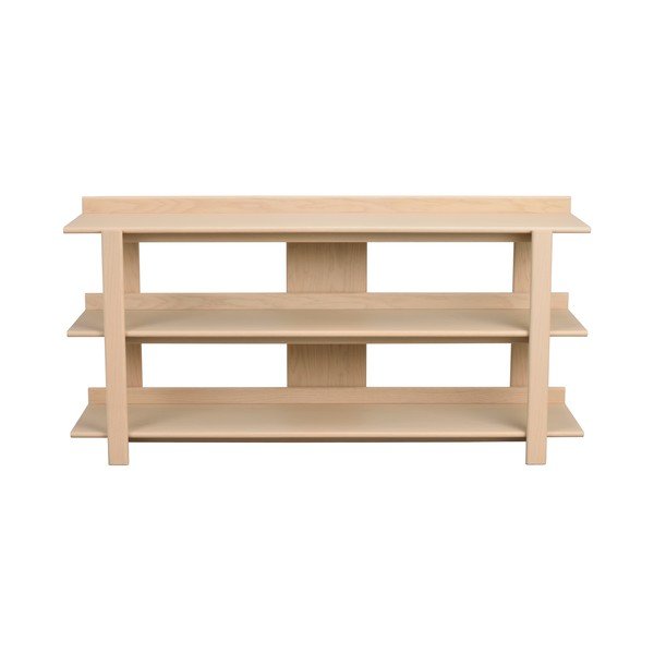 Masă consolă în culoare naturală deschisă cu blat cu aspect de lemn de stejar 43x150 cm Kilian – Rowico-image-4