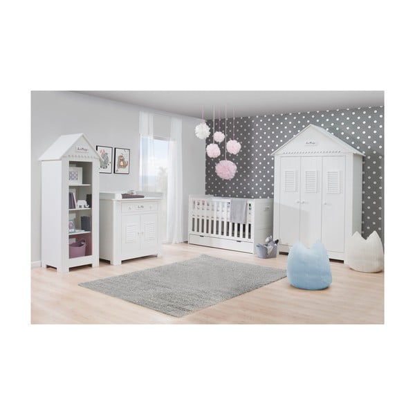 Măsuță de schimbat scutece Pinio Marseille, alb-image-4