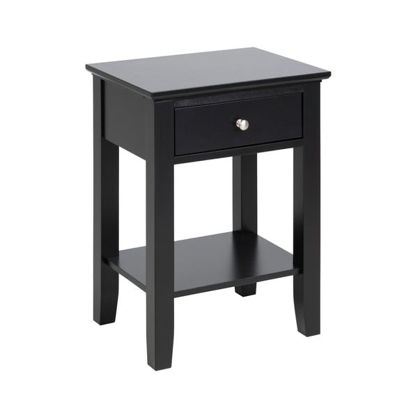Noptieră cu 1 sertar Actona Linnea, negru-image-3