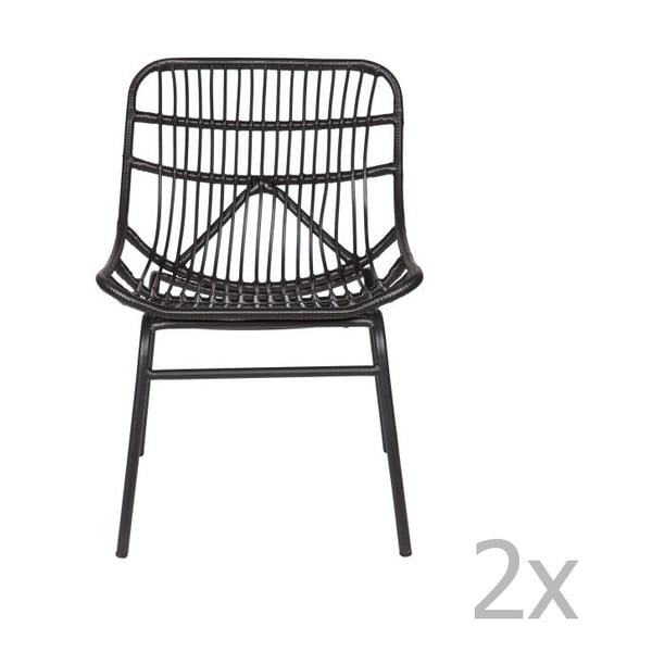 Set 2 scaune De Eekhoorn Chat, negru