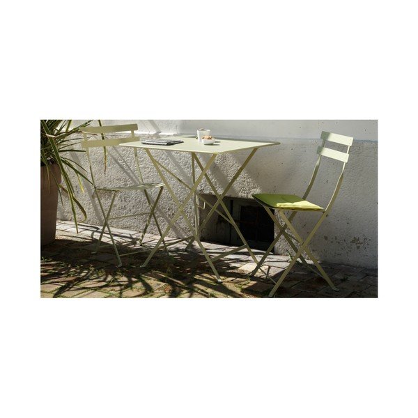 Set 2 scaune grădină pliabile Fermob Bistro, bej deschis-image-4